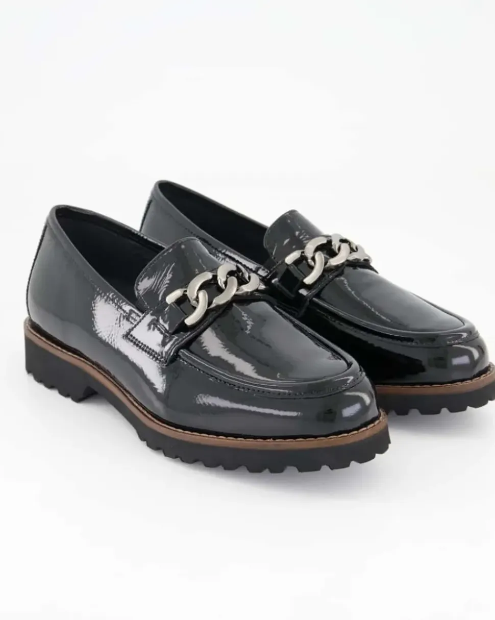 Meredith-734-H Slipper in Schwarz