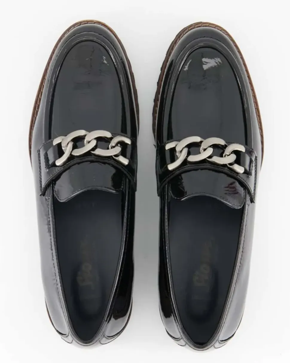 Meredith-734-H Slipper in Schwarz