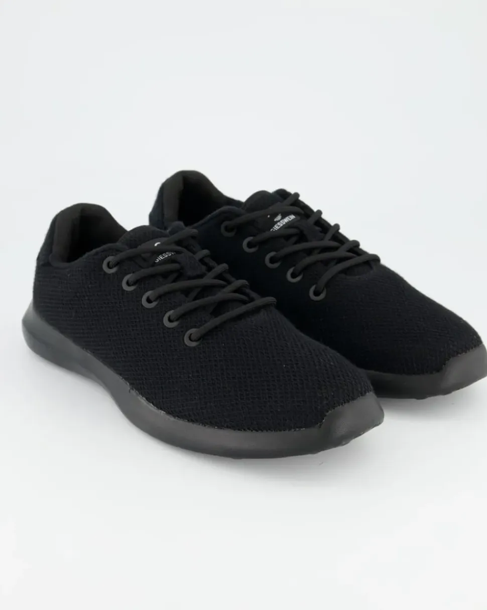 MERINO WOOL KNIT MEN Sneaker in Schwarz
