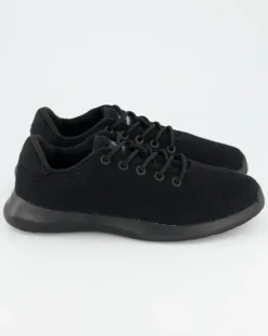MERINO WOOL KNIT MEN Sneaker in Schwarz