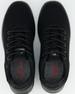 MERINO WOOL KNIT MEN Sneaker in Schwarz