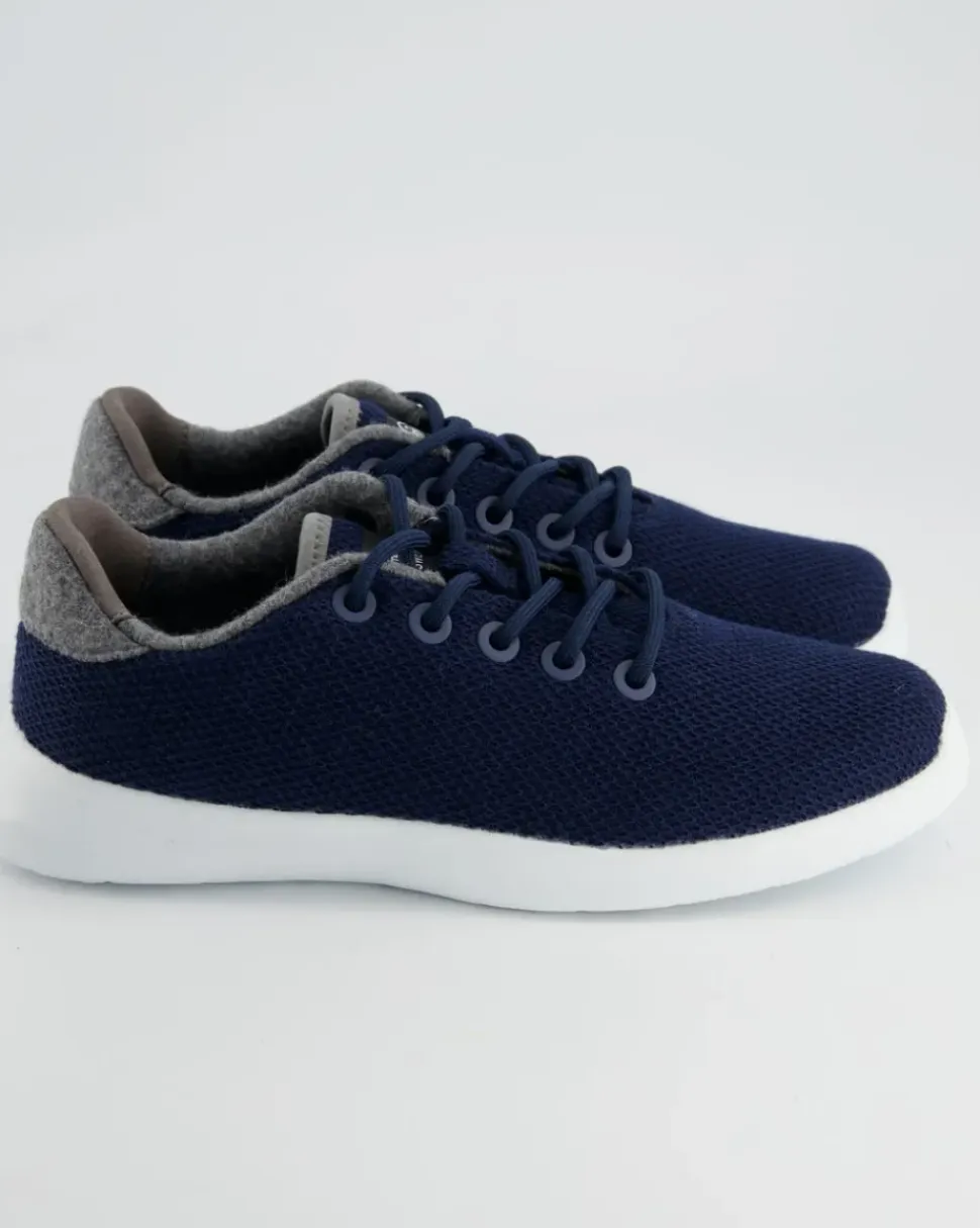 MERINO WOOL KNIT WOMEN Sneaker in Blau