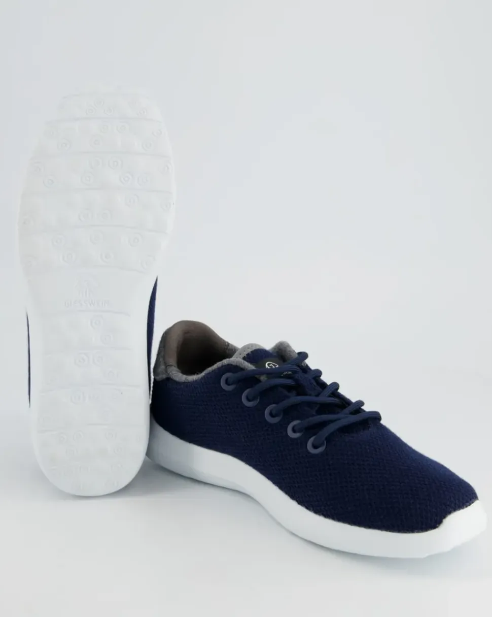 MERINO WOOL KNIT WOMEN Sneaker in Blau