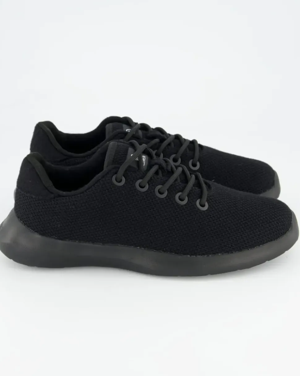 MERINO WOOL KNIT WOMEN Sneaker in Schwarz