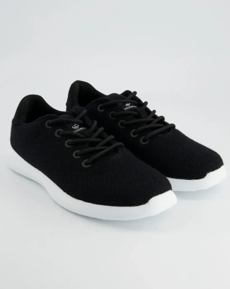 MERINO WOOL KNIT WOMEN Sneaker in Schwarz