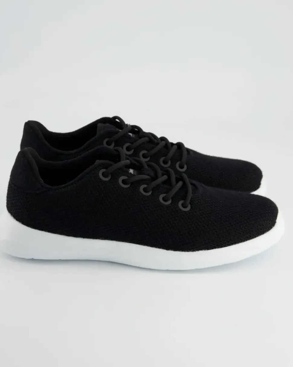 MERINO WOOL KNIT WOMEN Sneaker in Schwarz