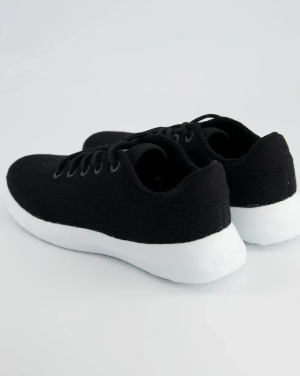 MERINO WOOL KNIT WOMEN Sneaker in Schwarz