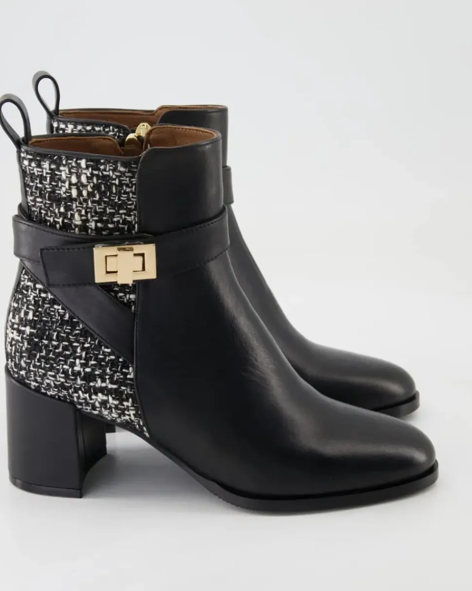 Mousse Nero / Tweed Melange Stiefeletten in Schwarz