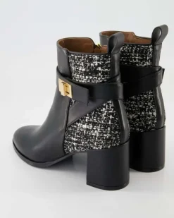 Mousse Nero / Tweed Melange Stiefeletten in Schwarz