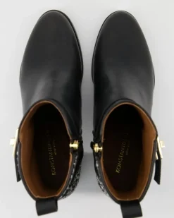 Mousse Nero / Tweed Melange Stiefeletten in Schwarz