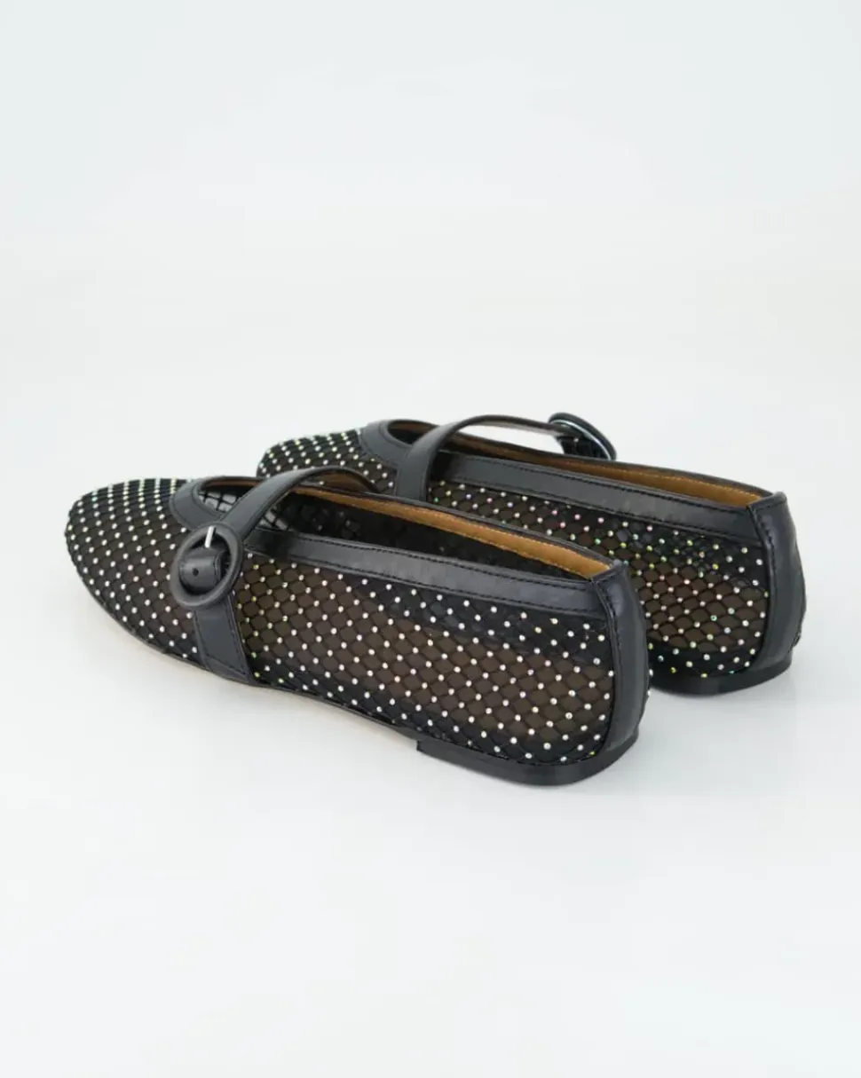 N2302-104 Ballerinas in Schwarz