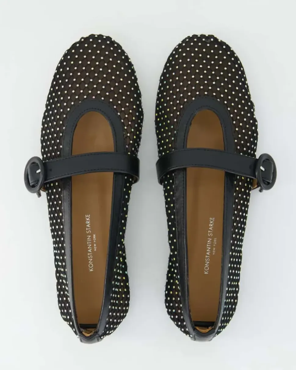 N2302-104 Ballerinas in Schwarz