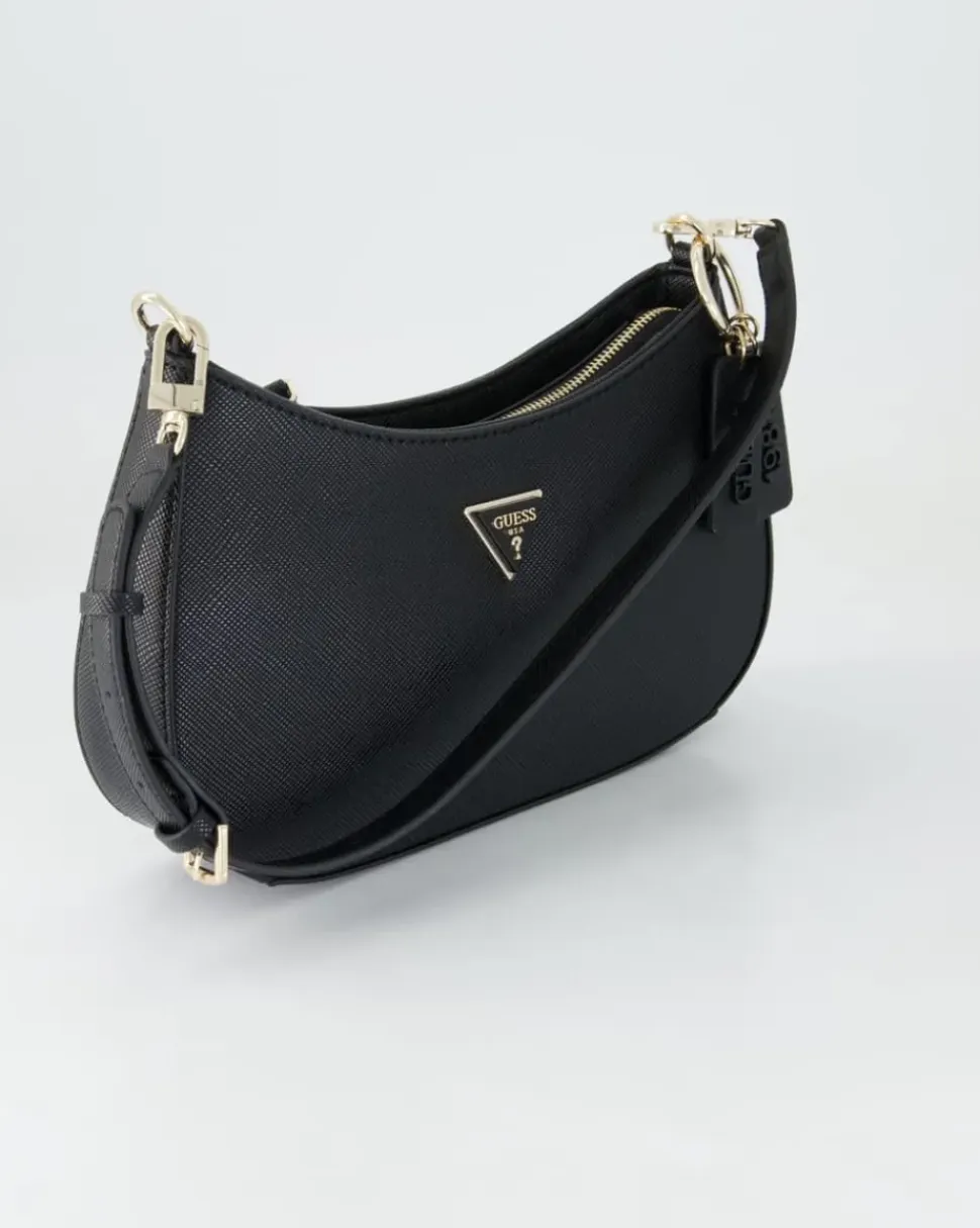 Noelle Top Zip Shoulder Bag Umhängetasche in Schwarz