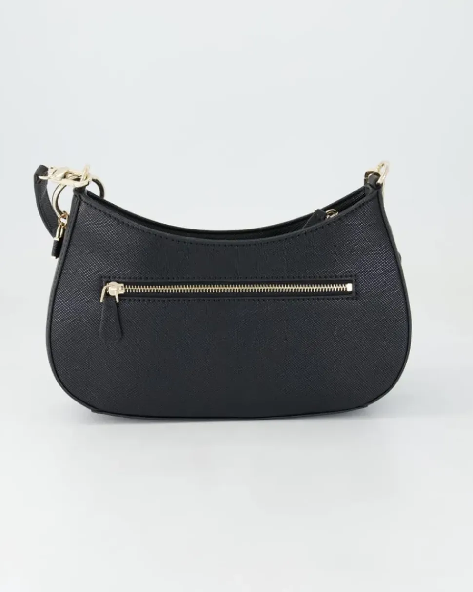 Noelle Top Zip Shoulder Bag Umhängetasche in Schwarz