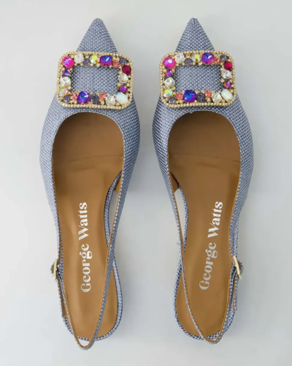 N802-904 Slingpumps in Blau