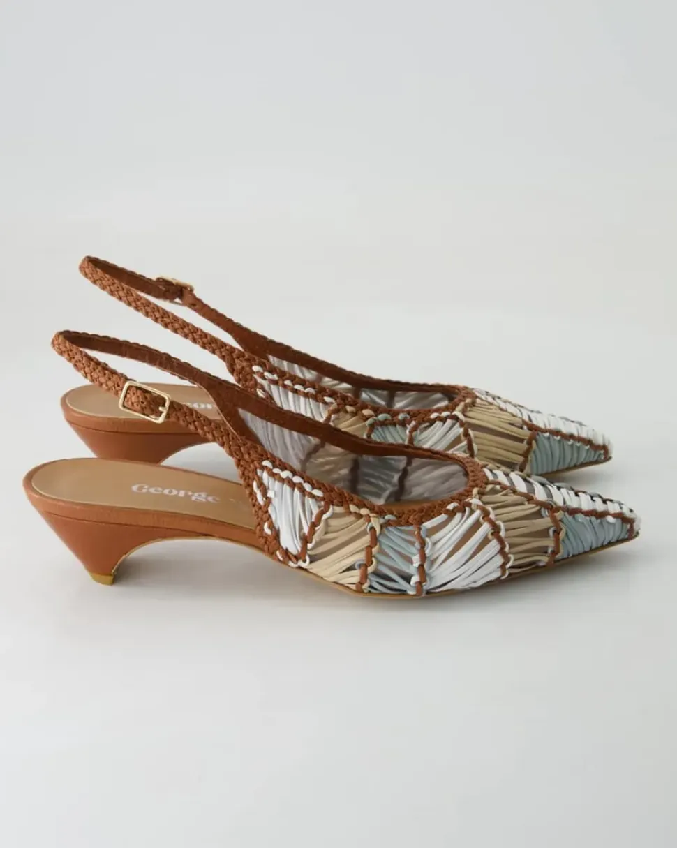 N1008-405 Slingpumps in Braun