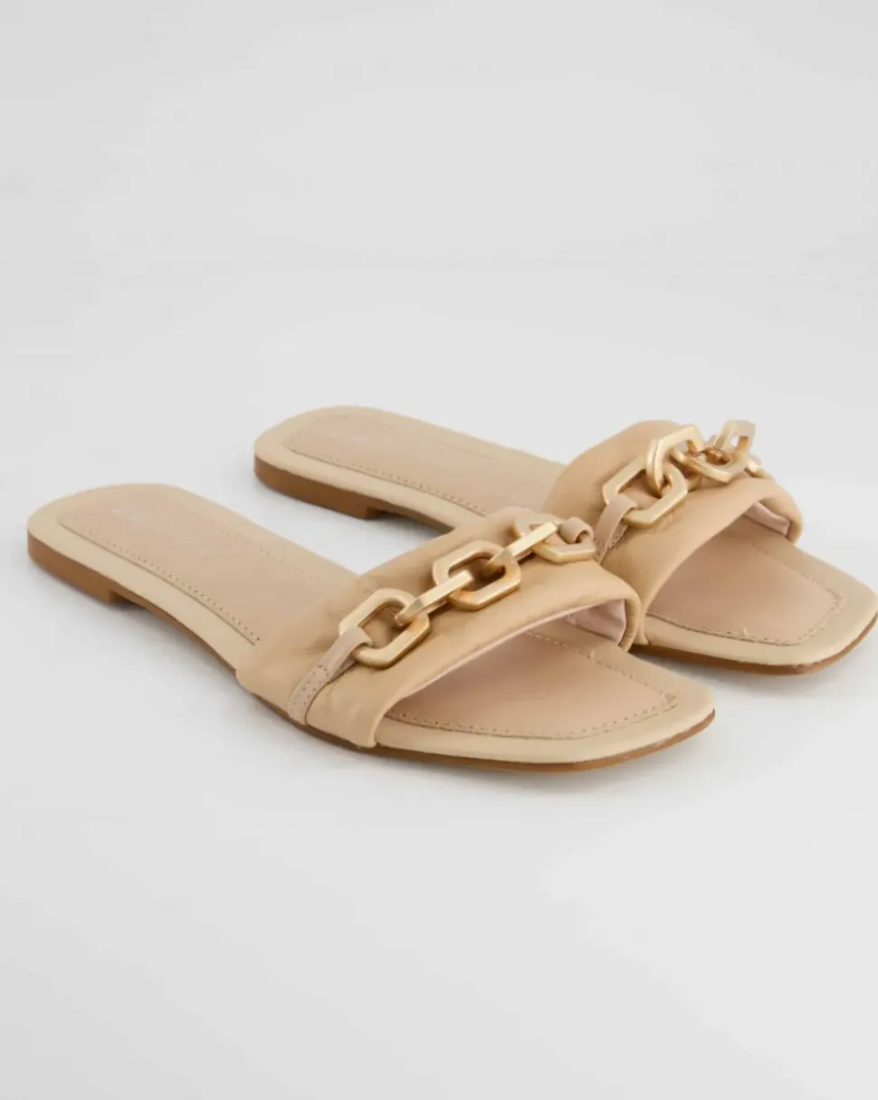 12566 Pantoletten in Beige