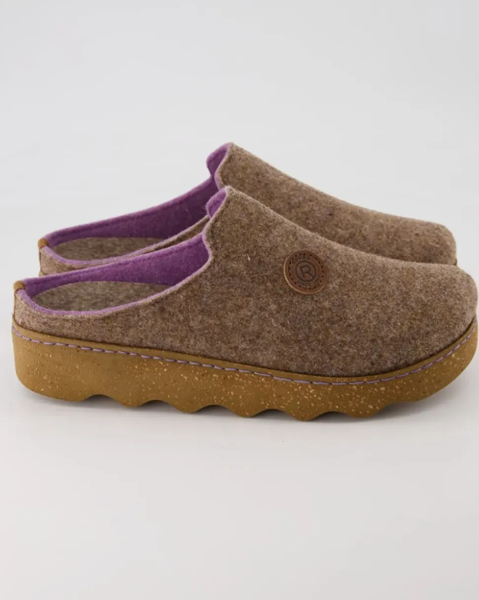 6120-17 Pantoletten in Beige