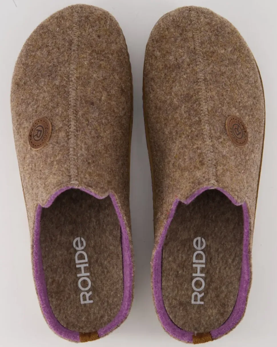 6120-17 Pantoletten in Beige