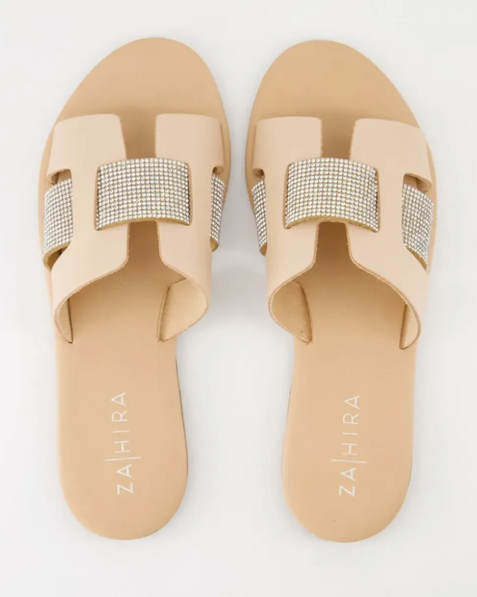 12260 Pantoletten in Beige