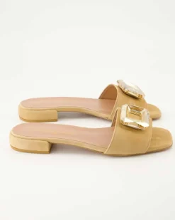 2558 Pantoletten in Beige