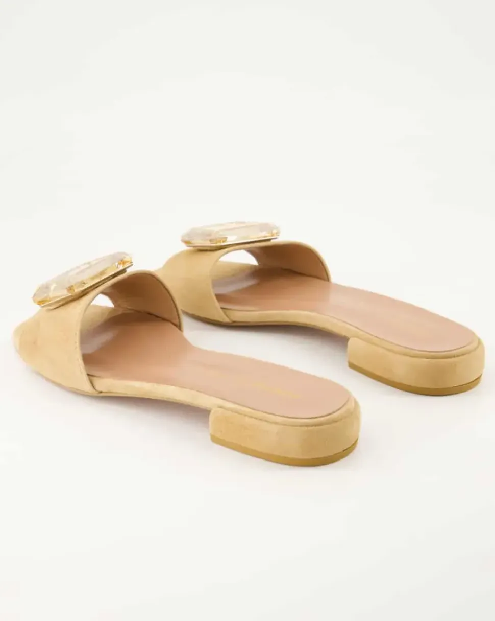 2558 Pantoletten in Beige
