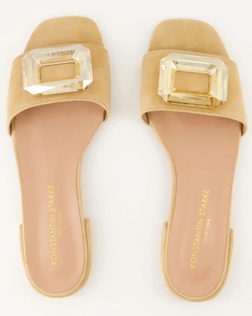 2558 Pantoletten in Beige
