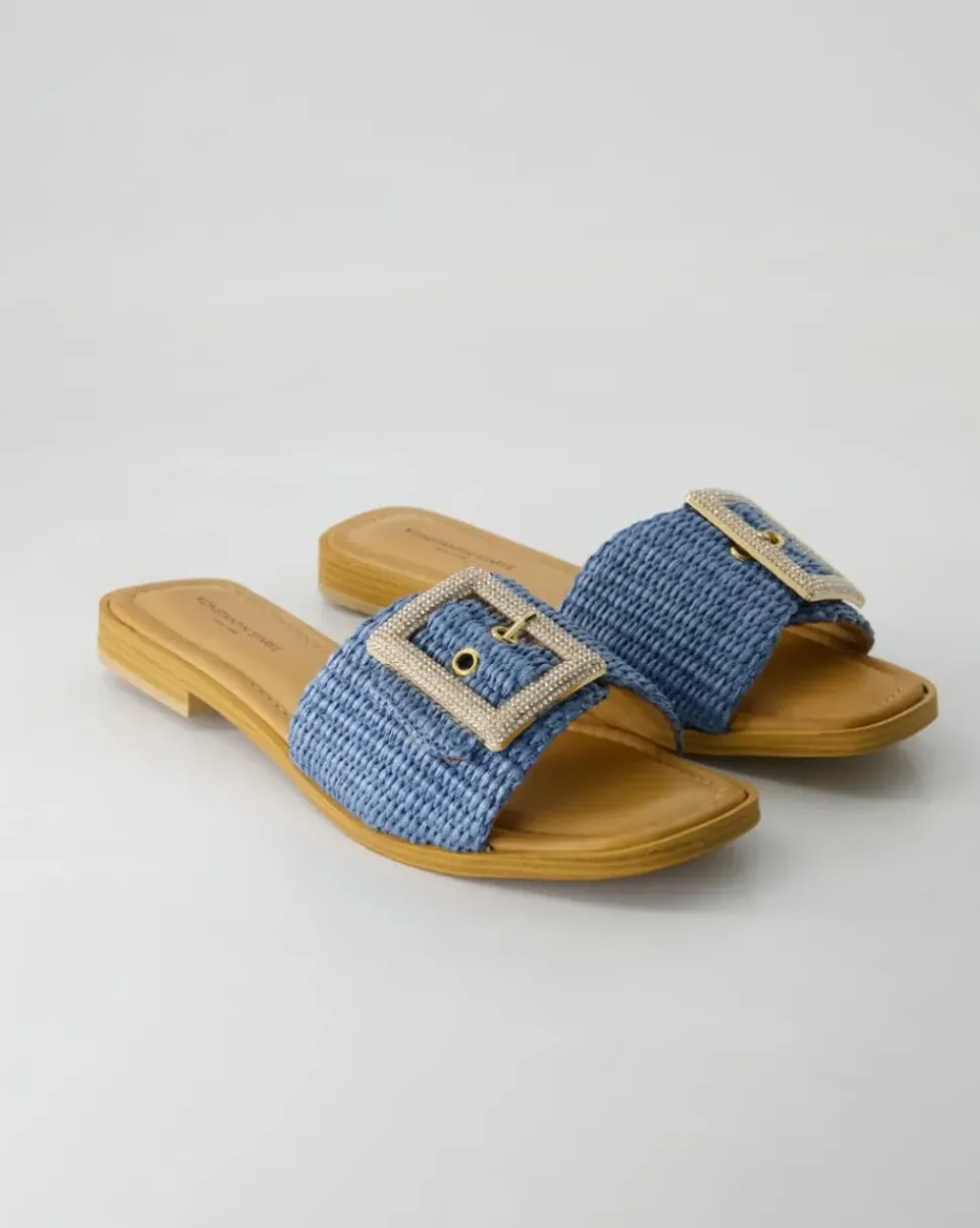 4268 Pantoletten in Blau