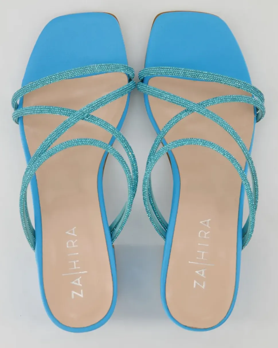 12939 Pantoletten in Blau