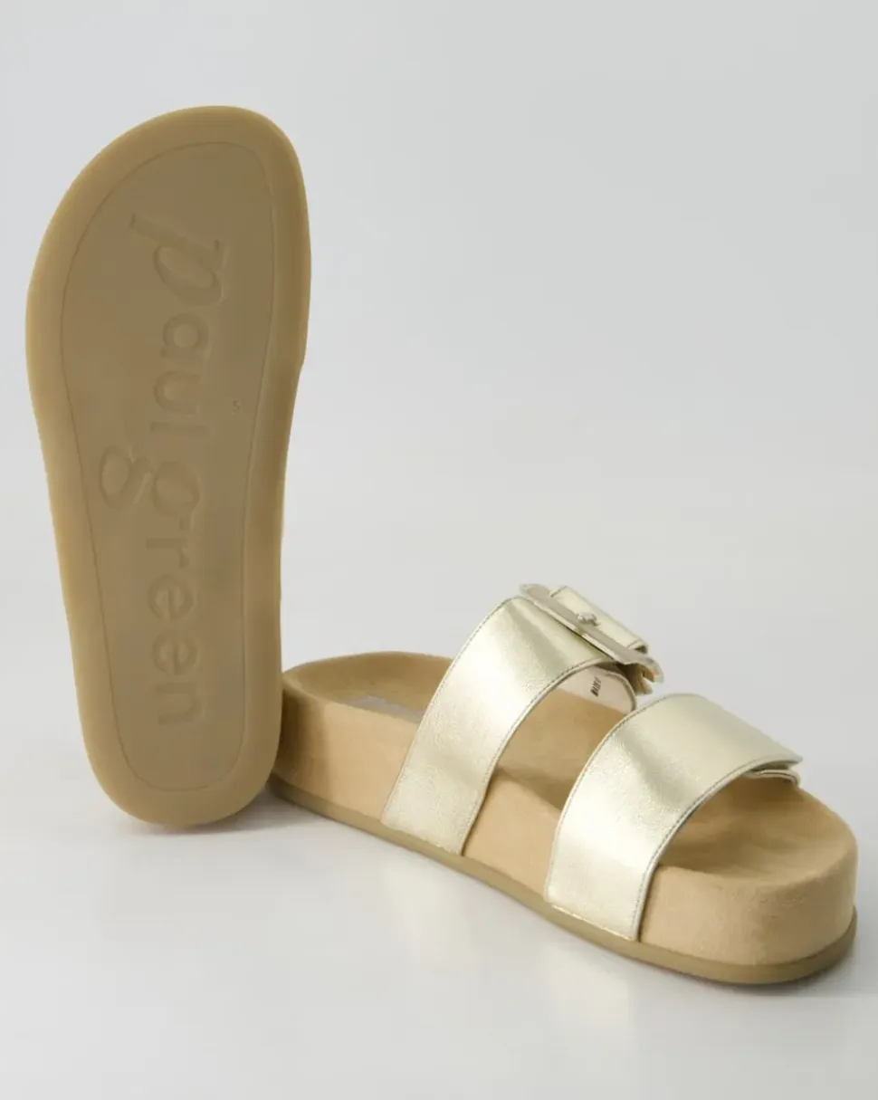 6157 Pantoletten in Gold