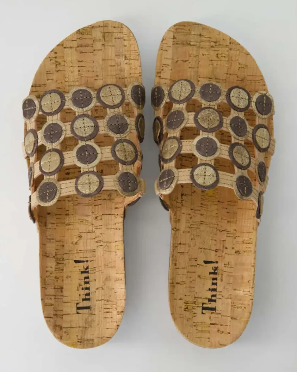 3-000247-4010 Pantoletten in Gold