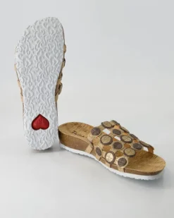 3-000247-4010 Pantoletten in Gold