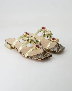 5421-772 Pantoletten in Gold