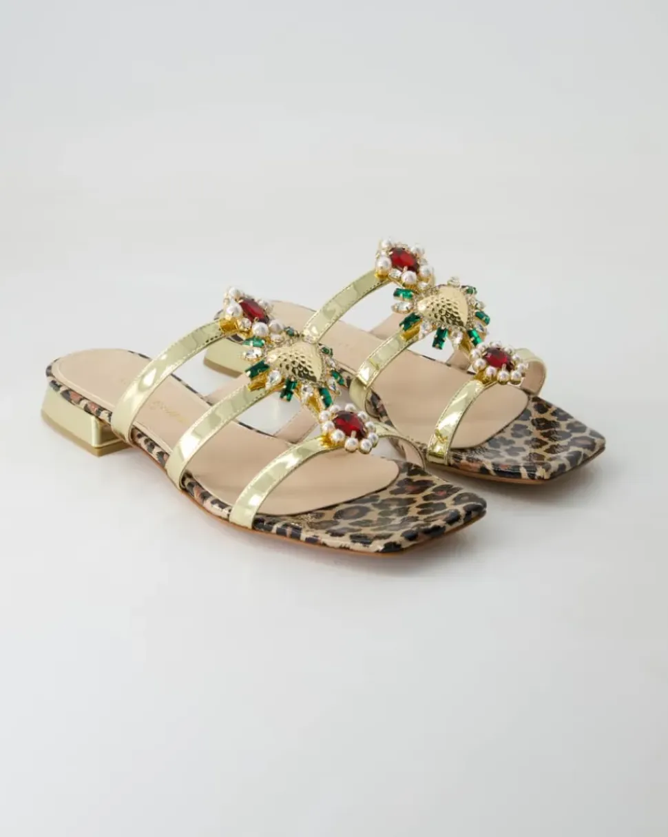 5421-772 Pantoletten in Gold