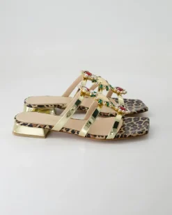 5421-772 Pantoletten in Gold