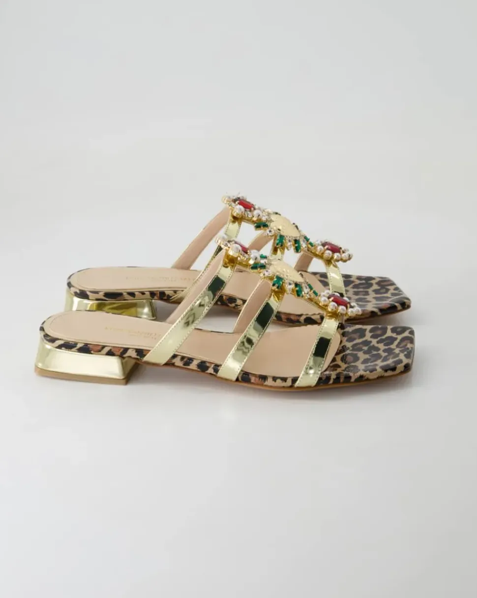 5421-772 Pantoletten in Gold