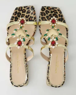 5421-772 Pantoletten in Gold