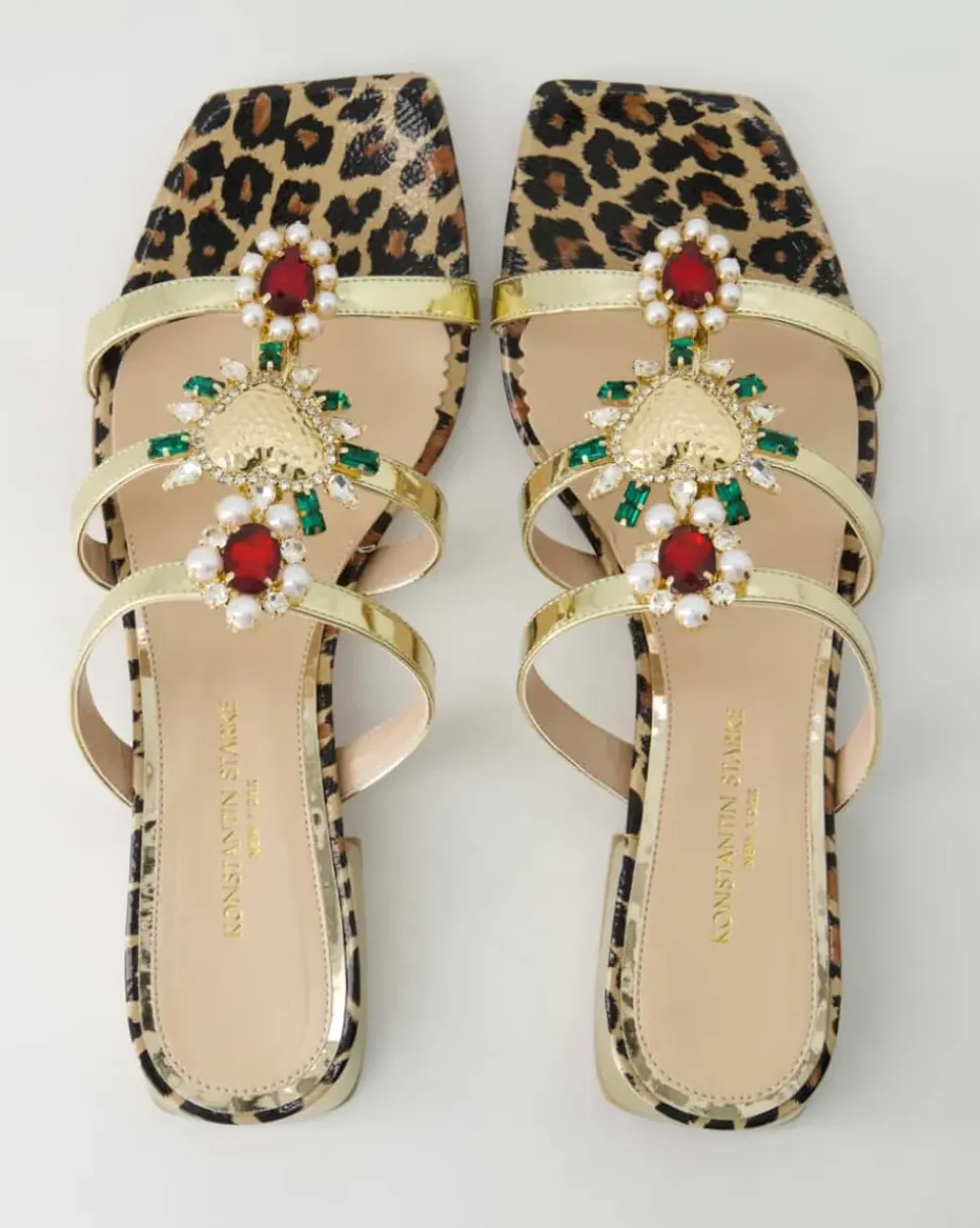 5421-772 Pantoletten in Gold