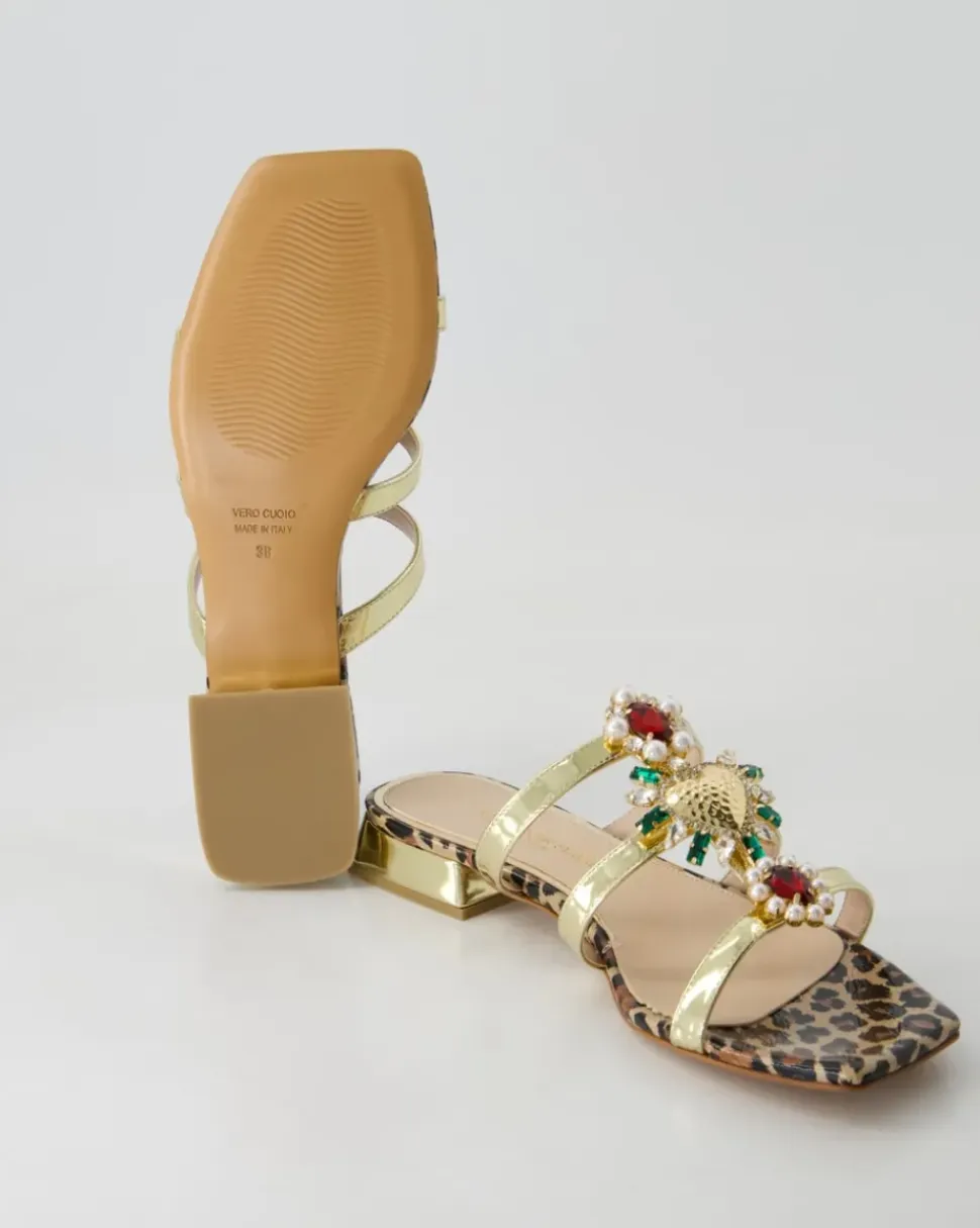 5421-772 Pantoletten in Gold