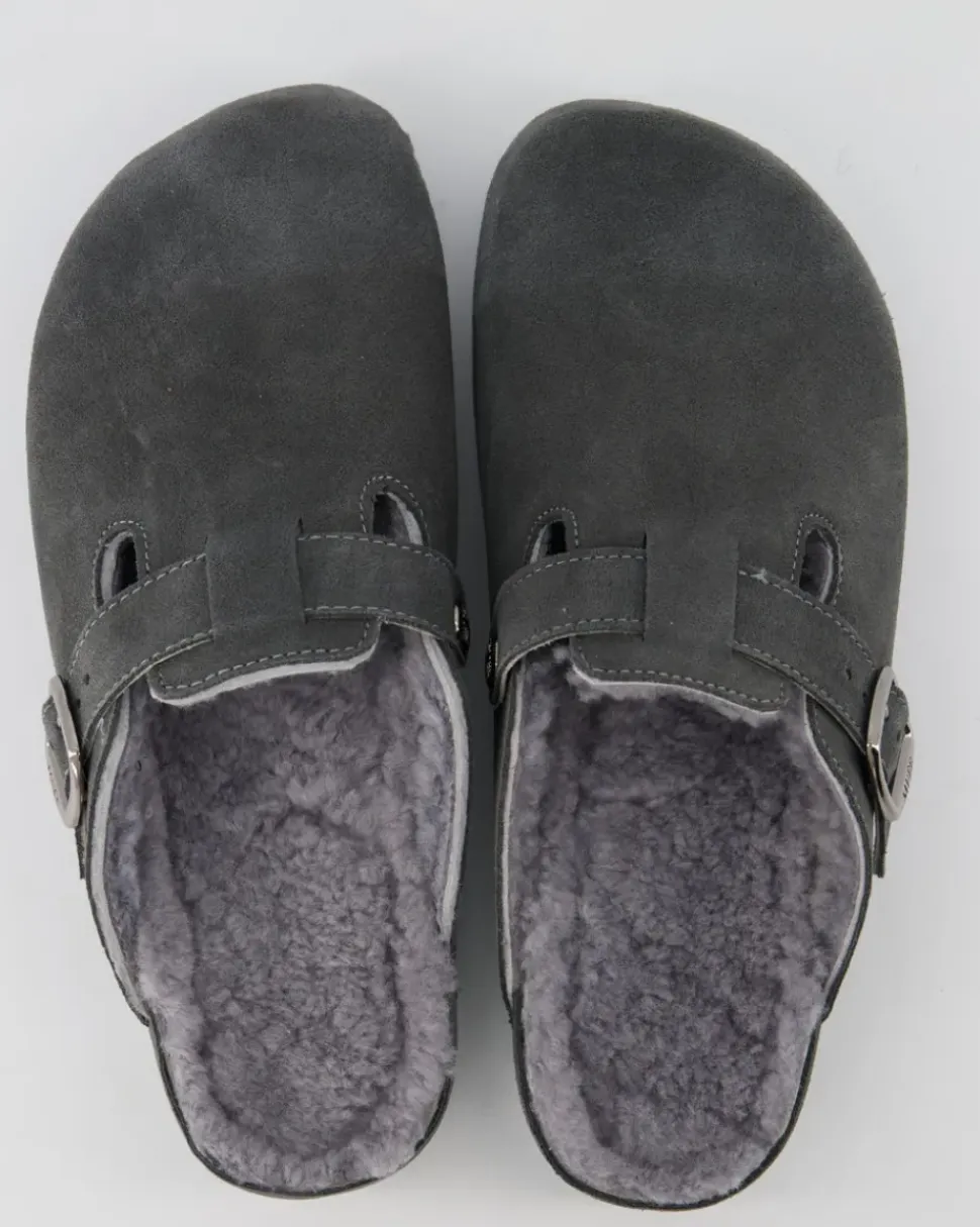8119-21 Pantoletten in Grau