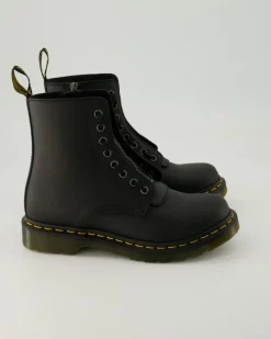 1460 Pascal Front Zip Stiefeletten in Schwarz
