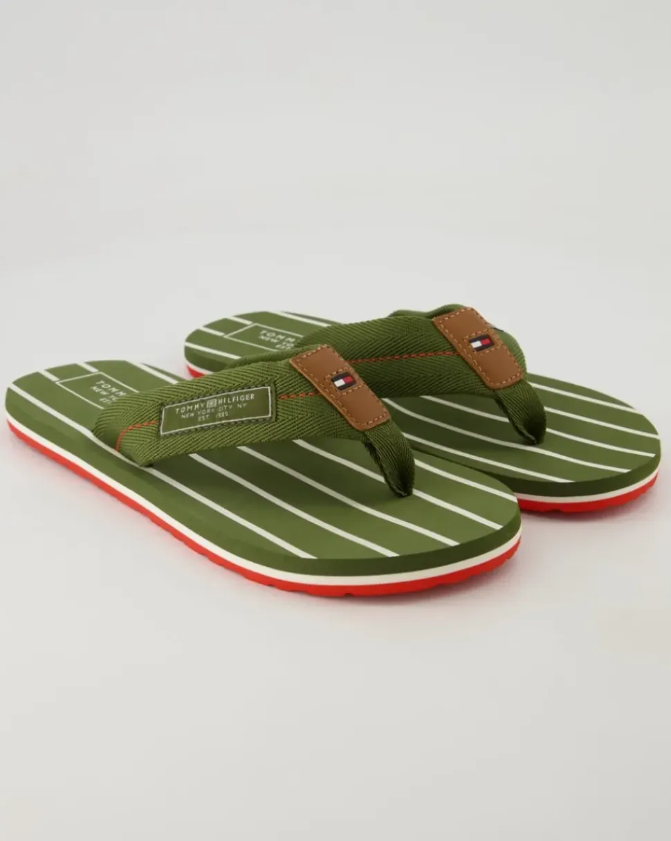 Patch Hilfiger Beach Sandal Zehentrenner in Grün