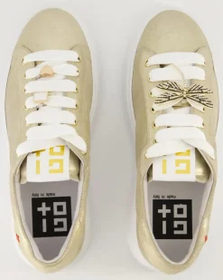 PIA Schnürschuhe in Gold