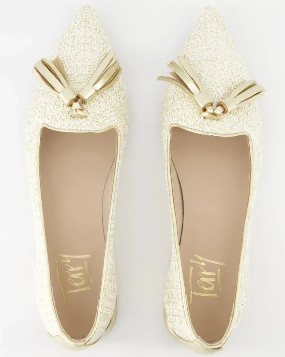 Pisa Ballerinas in Beige