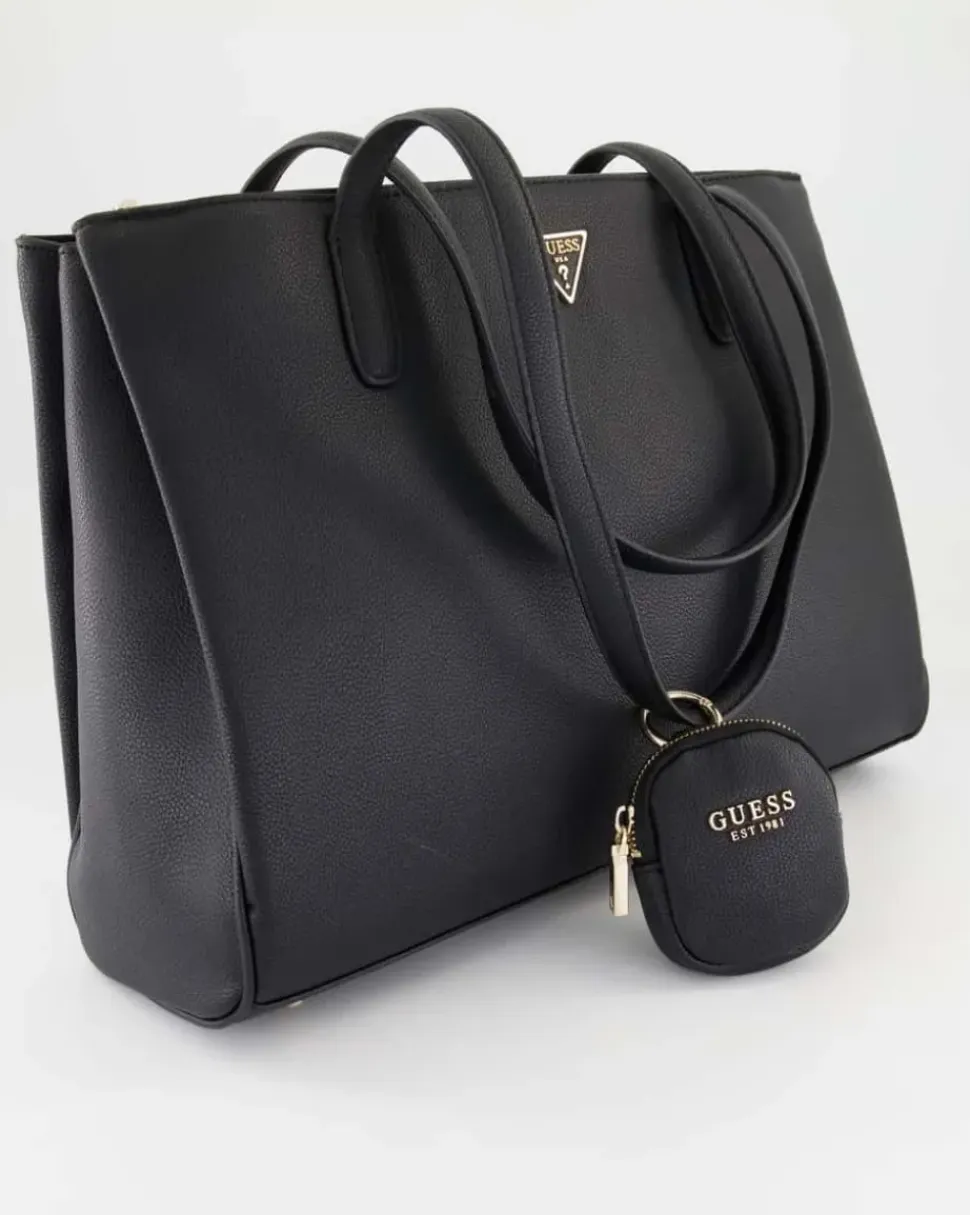 Power Play Tech Tote Handtasche in Schwarz