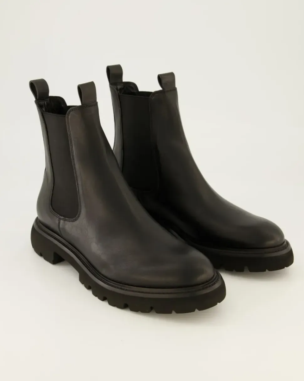 Print Chelsea Boots in Schwarz