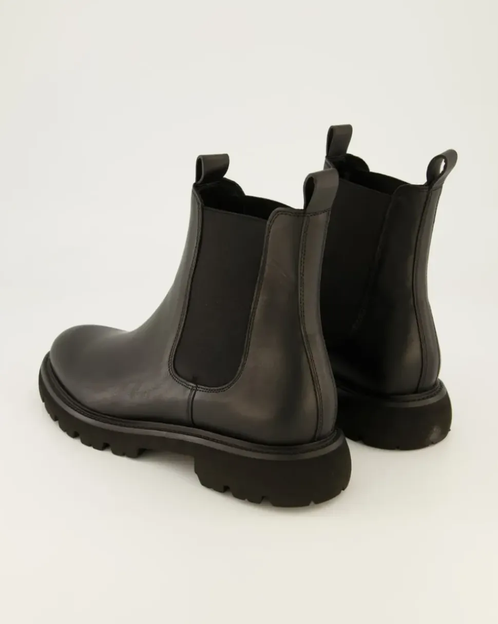 Print Chelsea Boots in Schwarz