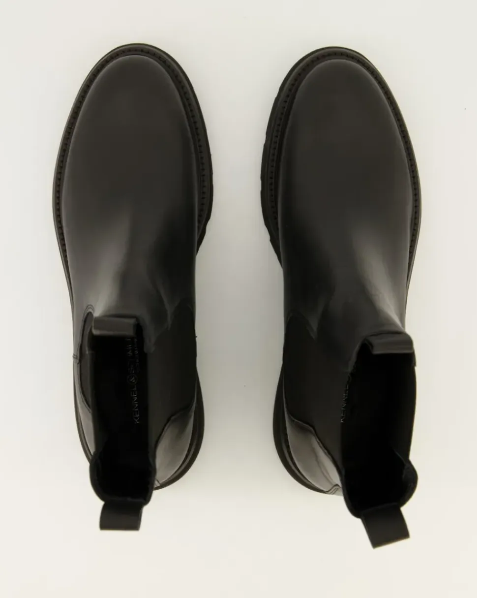 Print Chelsea Boots in Schwarz