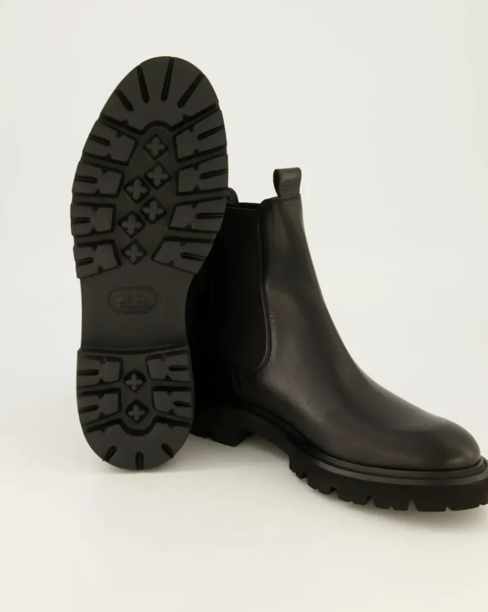 Print Chelsea Boots in Schwarz