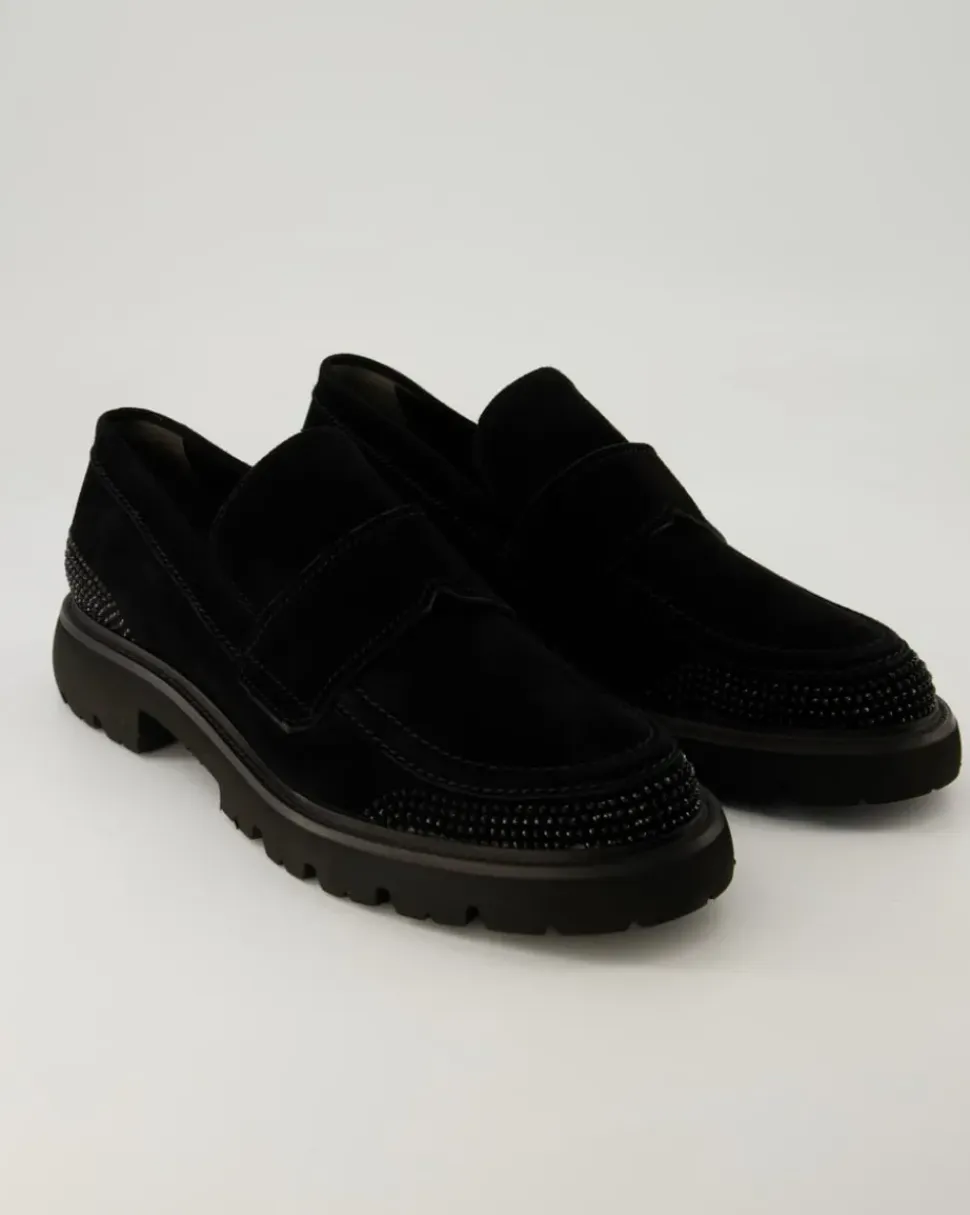 Print Slipper in Schwarz